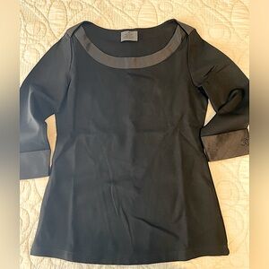 CHANEL Black and Gray Women's Top